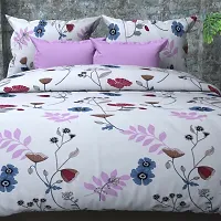 Queen Bedsheet with 2 Pillow Covers-thumb1