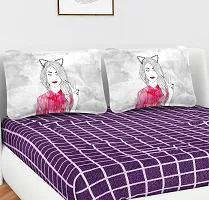 Queen Bedsheet with 2 Pillow Covers-thumb1