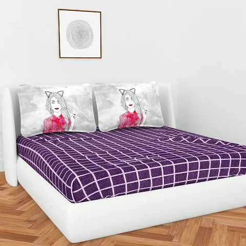 Microfiber Queen Bedsheet with 2 Pillow Covers