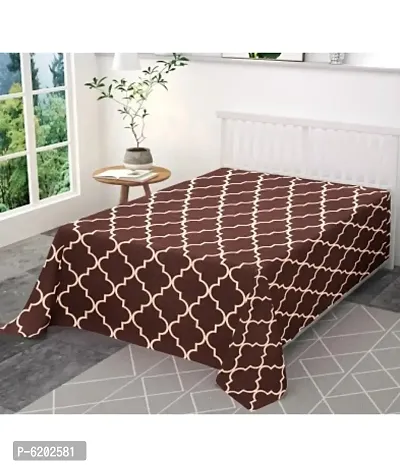 Comfortable Classic Cotton Blend 3d Printed Single Bedsheet Only