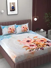 Digital Printed Cotton King Size Bedsheet With 2 Pillow Covers-thumb1