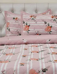 Stylish Cotton Flat 1 Bedsheet + 2 Pillowcovers-thumb1