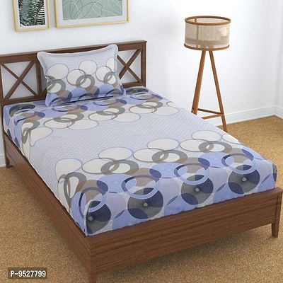 Classic Microfiber Printed Single Bedsheets with Pillow Cover