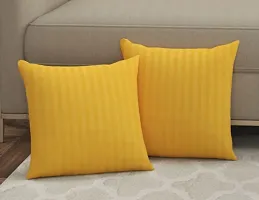 Belvostum Set of 5 Stripes Decorative Zipper Throw/Pillow Cushion Cover (16x16) inches Yellow-thumb1