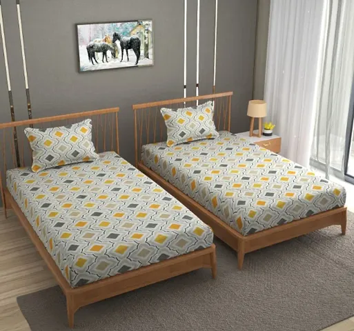 New Arrival Attractive Printed Single Bedsheets Combo