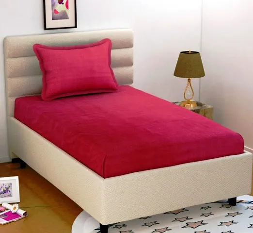 Classic Cotton Solid Single Bedsheets