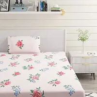 Comfortable Cotton 3D Printed Single Bedsheets With Pillow Cover-thumb4