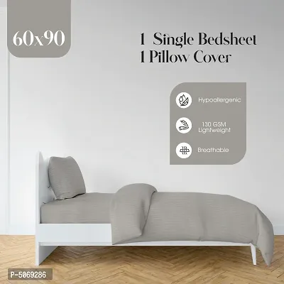 Microfiber Single Bedsheet 90*60 with 2 Pillowcovers-thumb3