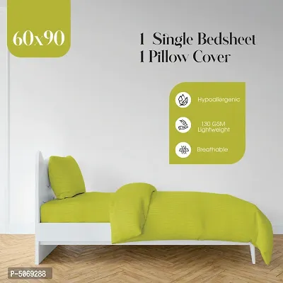 Microfiber Single Bedsheet 90*60 with 2 Pillowcovers-thumb3