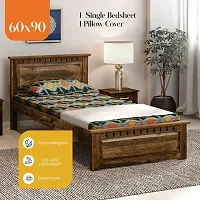 Classic 280TC Microfiber 3D Printed One Single Bedsheets with Pillow Cover-thumb2