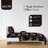 Classic 280TC  Microfiber 3D Printed One Single Bedsheets with Pillow Cover-thumb3