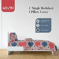 Classic 280TC  Microfiber 3D Printed One Single Bedsheets with Pillow Cover-thumb3