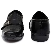 KingSwagger Formal Shoes for Kids Boys 10-11 Years Black-thumb2