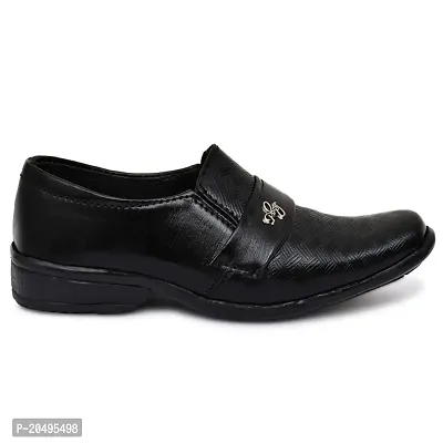 KingSwagger Formal Shoes for Kids Boys 10-11 Years Black-thumb2