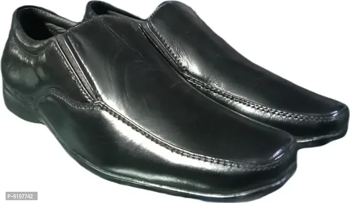Classy Rexine Solid Formal Shoes for Men-thumb0