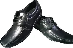 Classy Rexine Solid Formal Shoes for Men-thumb3
