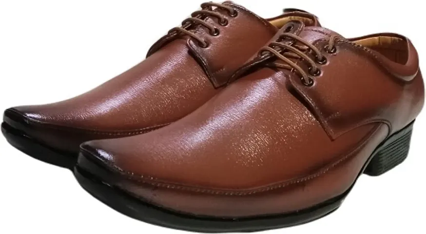 Classy Rexine Solid Formal Shoes For Men
