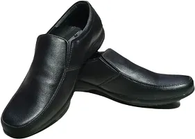 Classy Synthetic Patent Solid Formal Shoes for Men-thumb3