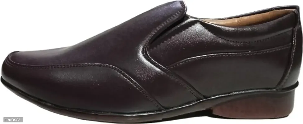 Classy Synthetic Leather Solid Formal Shoes for Men-thumb3