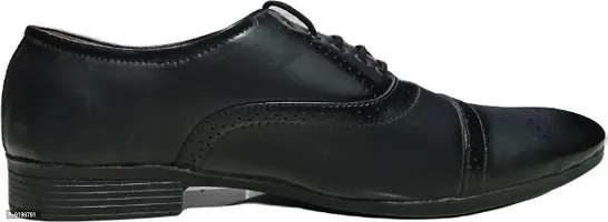Classy Synthetic Patent Solid Formal Shoes for Men-thumb3