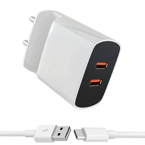 Charger for OnePlus 7, OnePlus 7 Pro, OnePlus 7 Pro 5G, OnePlus 7T, OnePlus 7T Pro Charger Original Adapter Like Wall Charger | Mobile Fast Charger | Android USB Charger With 1 Meter Type C USB Charging Data Cable (P1)