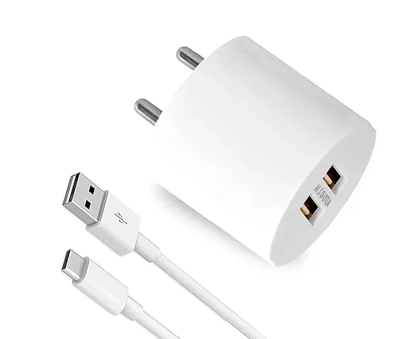 Charger for Sharp Aquos S2, Sharp Aquos S3, Smartron srt.phone, Smartron t.phone Charger Original Adapter Like Wall Charger | Mobile Fast Charger | Android USB Charger With 1 Meter Type C USB Charging Data Cable (P1)