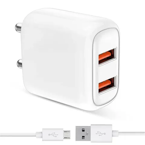 Charger for vivo Y11, vivo X5, vivo Xplay3S, vivo Xshot, vivo X3S, vivo Y28, vivo Y27 vivo Y22, vivo Y15 Charger Original Adapter Like Wall Charger | Mobile Fast Charger | Android USB Charger With 1 Meter Micro USB Charging Data Cable (P1)