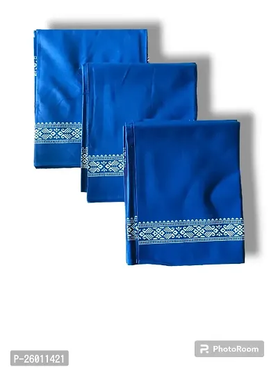 Stylish Blue Cotton Gamcha Pack Of 3