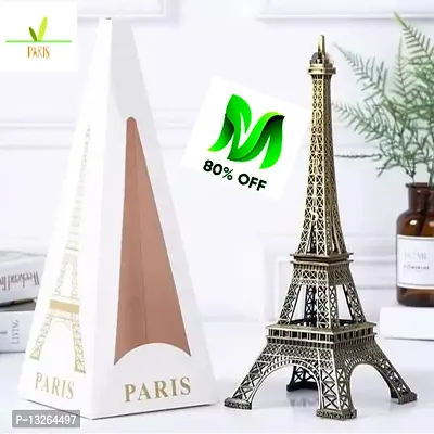 Eiffel Tower Paris Souvenir Metal Decorative Showpiece | Home and Office Decor Brown colour-thumb0