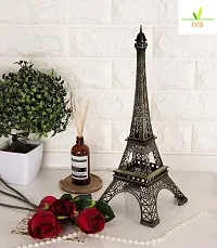 Eiffel Tower Paris Souvenir Metal Decorative Showpiece | Home and Office Decor Brown colour-thumb2