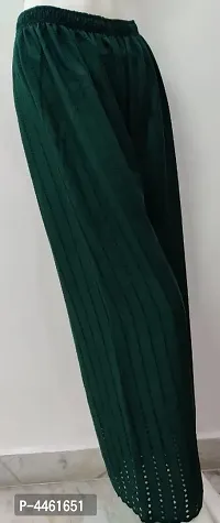 Women's Green Rayon Palazzo-thumb2