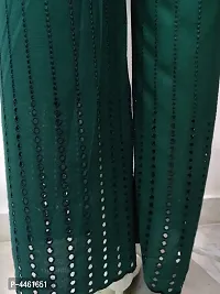 Women's Green Rayon Palazzo-thumb3