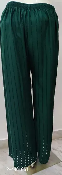 Women's Green Rayon Palazzo-thumb1