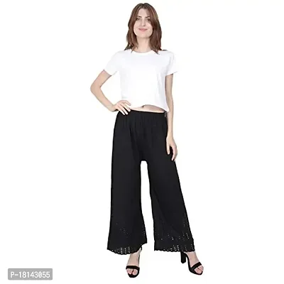 Buy Online - Women's White Cotton Lycra Pant