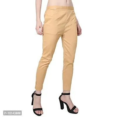 Buy Camellias Women's Cotton Lycra Fawn Lycra Pant Online In India At  Discounted Prices