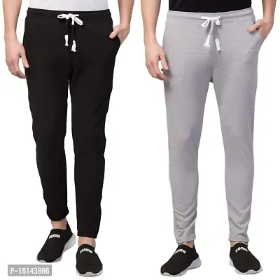 Camellias Solid Combo Track Pants for Men-thumb0
