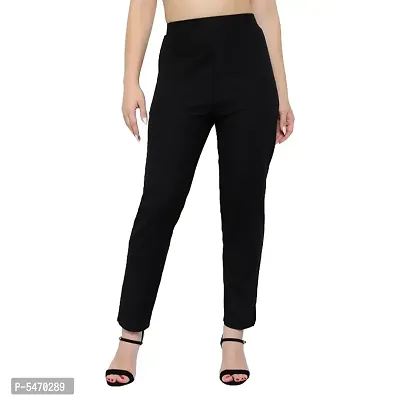 Camellias Lycra Black and Fawn Combo Pants | Pack of 2 |-thumb2