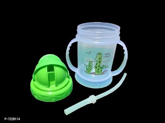 1 pc of baby sipper for kids/baby with handle straw,Classic Soft Spout Cup-thumb2