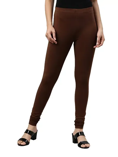 ANKITA Enterprise Slim Fit Sretchable and Comfortable Leggings for Women (Coffee, 2XL)