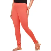 ANKITA Enterprise Slim Fit Sretchable and Comfortable Cotton Leggings for Women (Orange, XL)-thumb1