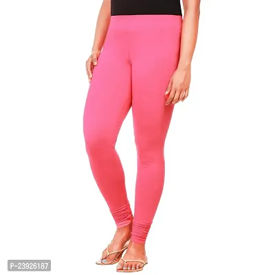 ANKITA Enterprise Slim Fit Sretchable  Comfortable Cotton Leggings for Women (Pink, XL)-thumb3