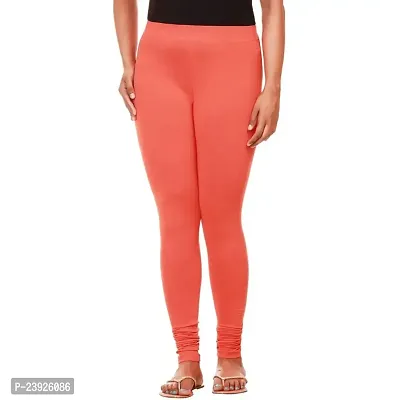 ANKITA Enterprise Slim Fit Sretchable and Comfortable Cotton Leggings for Women (Orange, XL)-thumb0
