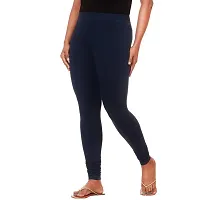 ANKITA Enterprise Slim Fit Sretchable and Comfortable Cotton Leggings for Women (Navy Blue, XL)-thumb1