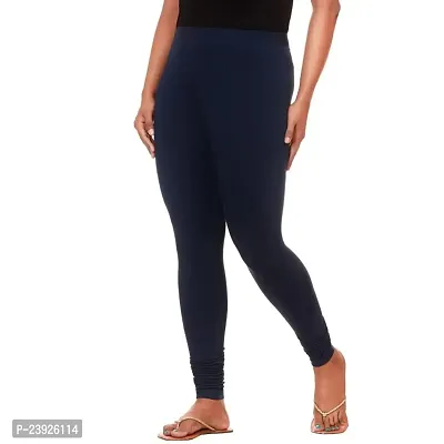ANKITA Enterprise Slim Fit Sretchable and Comfortable Cotton Leggings for Women (Navy Blue, XL)-thumb2