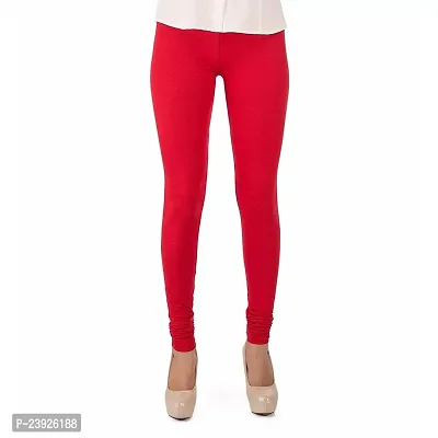 ANKITA Enterprise Slim Fit Sretchable and Comfortable Cotton Leggings for Women (Red, XL)-thumb0