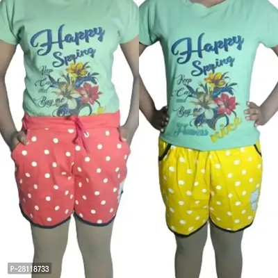 Comfortable And Stylish Cotton Hot Pants For Girls Pack Of 2