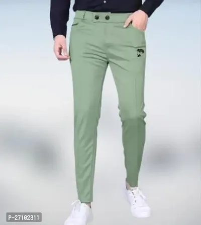 Stylish Cotton Solid Regular Trousers For Men