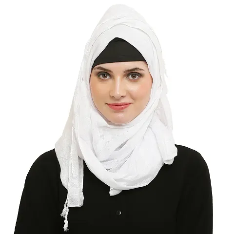 Stylish Cotton Self Pattern Hijab for Women