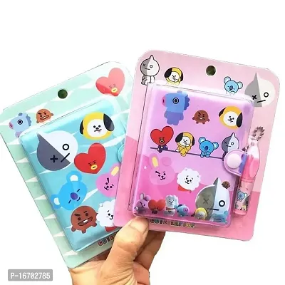 Youth Enterprise Crafts Pack of 2 BTS Pocket Diary with Smiley Emoji pen Writing Book for Kids Girls Boys (Pack of 2 Pcs) Random design and color sent.Birthday Gifts, Return Gits, Kanjak Gifts.