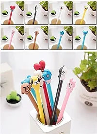 Youth Enterprises (Pack of 6) BTS Cartoon Character Theme Gel Pen for Kids, Birthday Return Gifts, Creative Stationery Student School Supplies.-thumb2